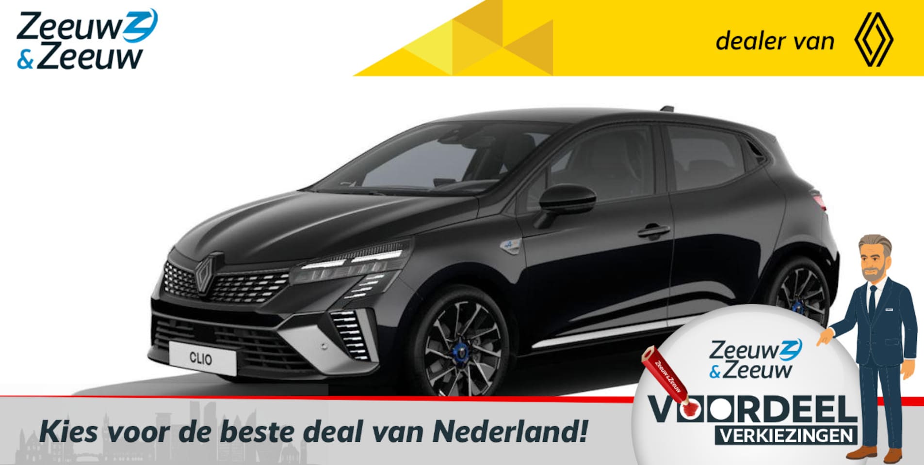 Renault Clio - 1.6 E-Tech Full Hybrid 145 esprit Alpine | €3000,- korting bij aflevering dit jaar | Snel - AutoWereld.nl