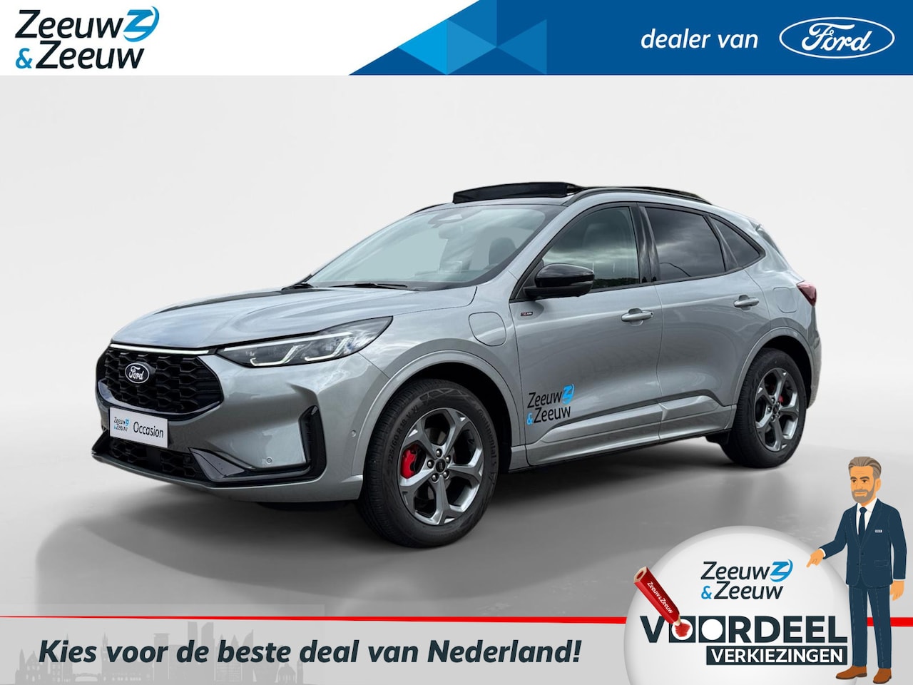 Ford Kuga - 2.5 PHEV ST-Line X | DEMO | Panoramadak | Adaptieve Cruise Control | Verwarmbare Voorstoel - AutoWereld.nl