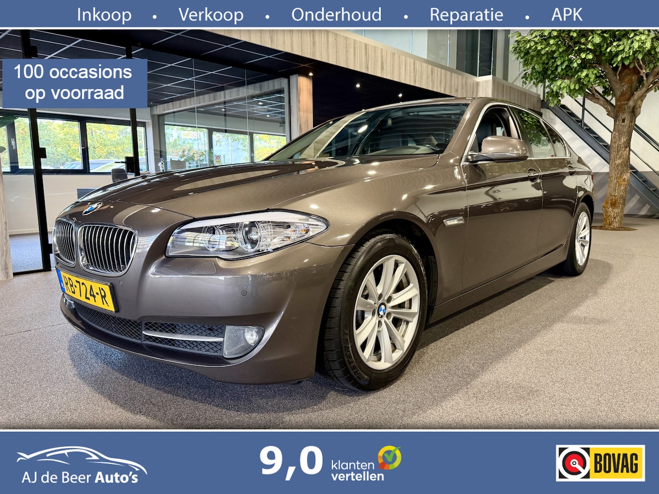 BMW 5-serie - 520d Executive Automaat | Leder | Navigatie | LED | Nette auto - AutoWereld.nl