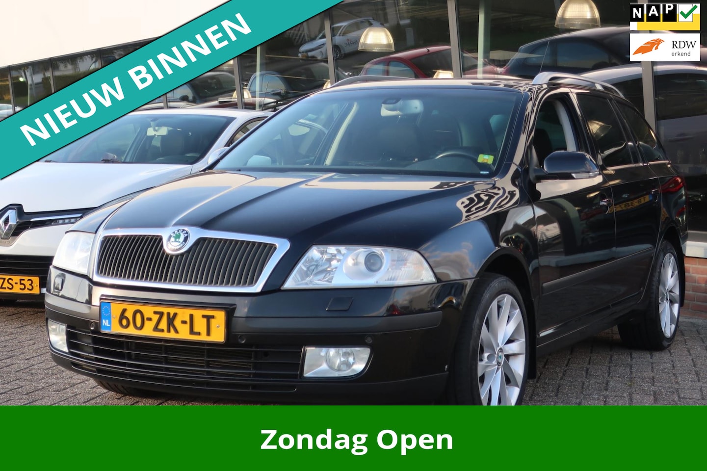 Skoda Octavia Combi - 2.0 FSI Elegance Business XENON_GR-NAVI_PDC V+A_TREKHAAK. - AutoWereld.nl