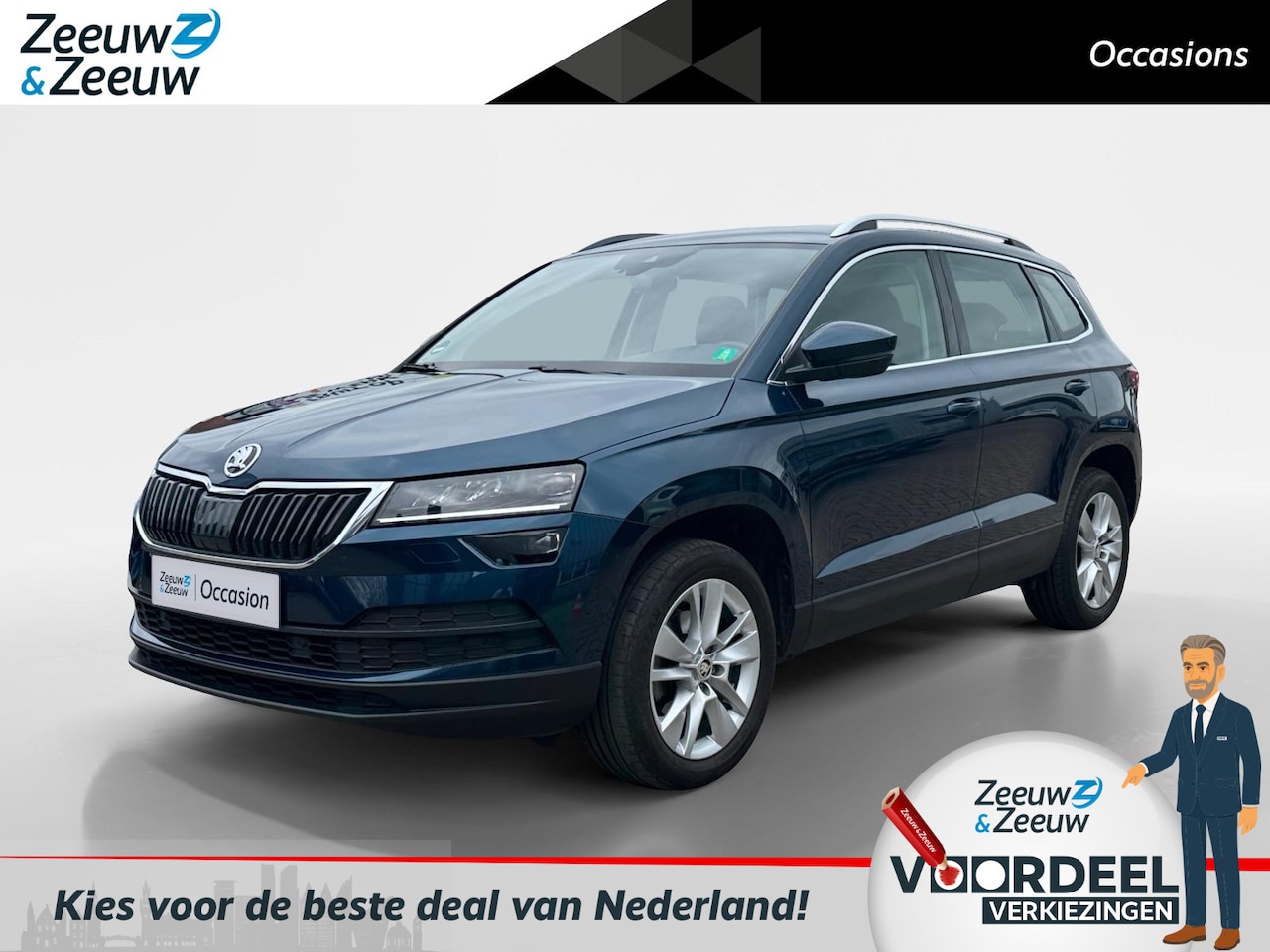 Skoda Karoq - 1.5 TSI ACT Business Edition 150pk automaat | Trekhaak | Navigatie | Climate control - AutoWereld.nl