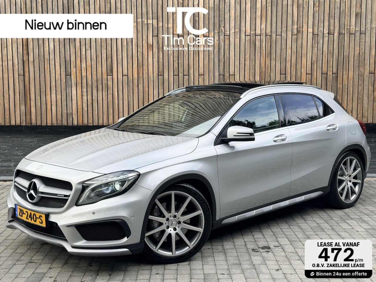 Mercedes-Benz GLA-Klasse - AMG 45 4MATIC Automaat | Panoramadak | Bi-Xenon verlichting | Lederen bekleding | Stoelver - AutoWereld.nl