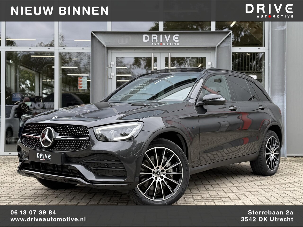 Mercedes-Benz GLC-klasse - 300e 4MATIC Bus Sol. AMG Night|SOH94%|Pano|Ad.Cruise|Burmester|Carplay|Trekhaak - AutoWereld.nl
