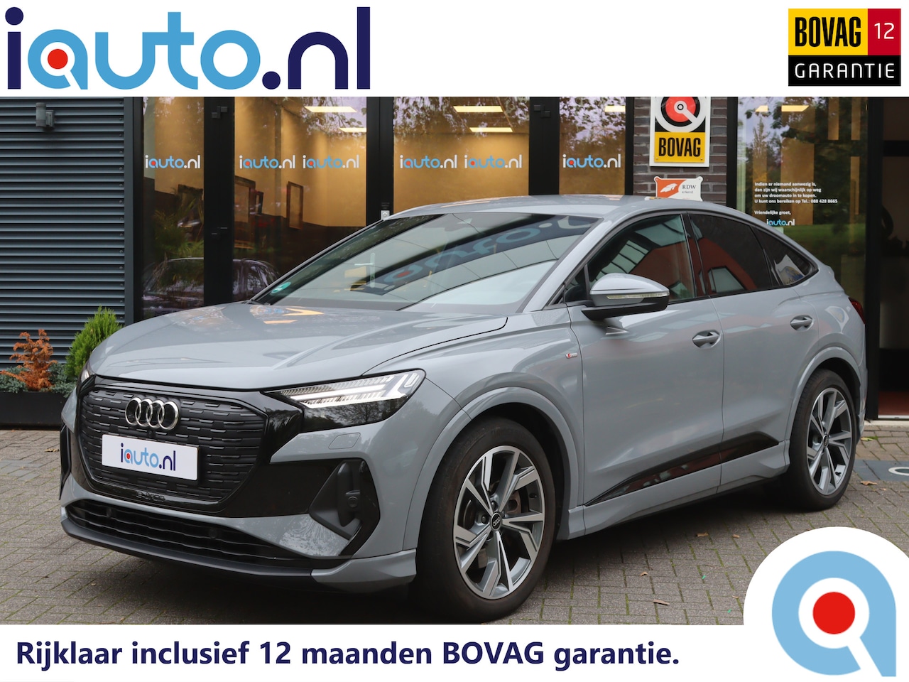 Audi Q4 Sportback e-tron - 50 quattro S edition 77 kWh Optiek Zwart S-Line/Matrix LED/Camera/Navi Plus/ACC/Elek. klep - AutoWereld.nl