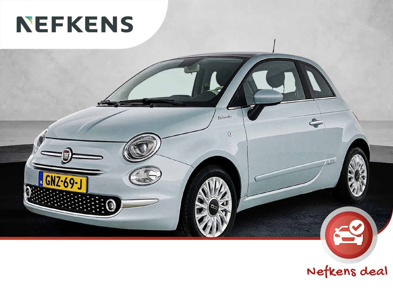 Fiat 500 - 1.0 Hybrid Dolcevita 69pk | Glazen Dak | Navigatie | Climate Control | Cruise Control | Pa - AutoWereld.nl