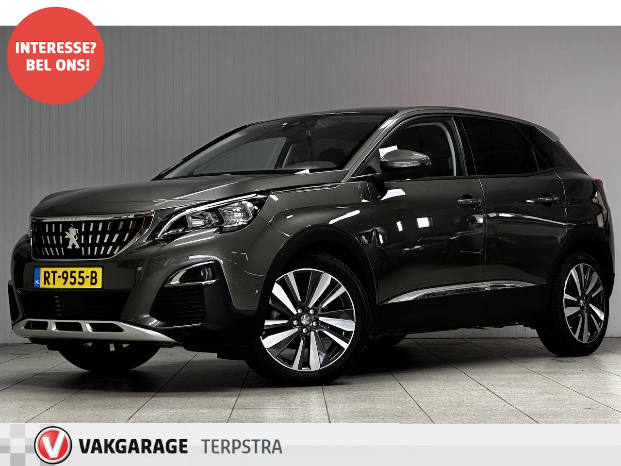 Peugeot 3008 - 1.2 PureTech Allure/ D-Riem verv: 71.000 KM!/ Camera/ Virtual Dash./ 19'' LMV/ Half-Leder/ - AutoWereld.nl
