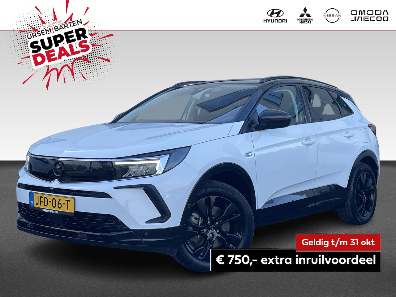 Opel Grandland - 1.6 Turbo Plug-In Hybrid GS | Two-tone | Navigatie | Apple Carplay & Android auto - AutoWereld.nl