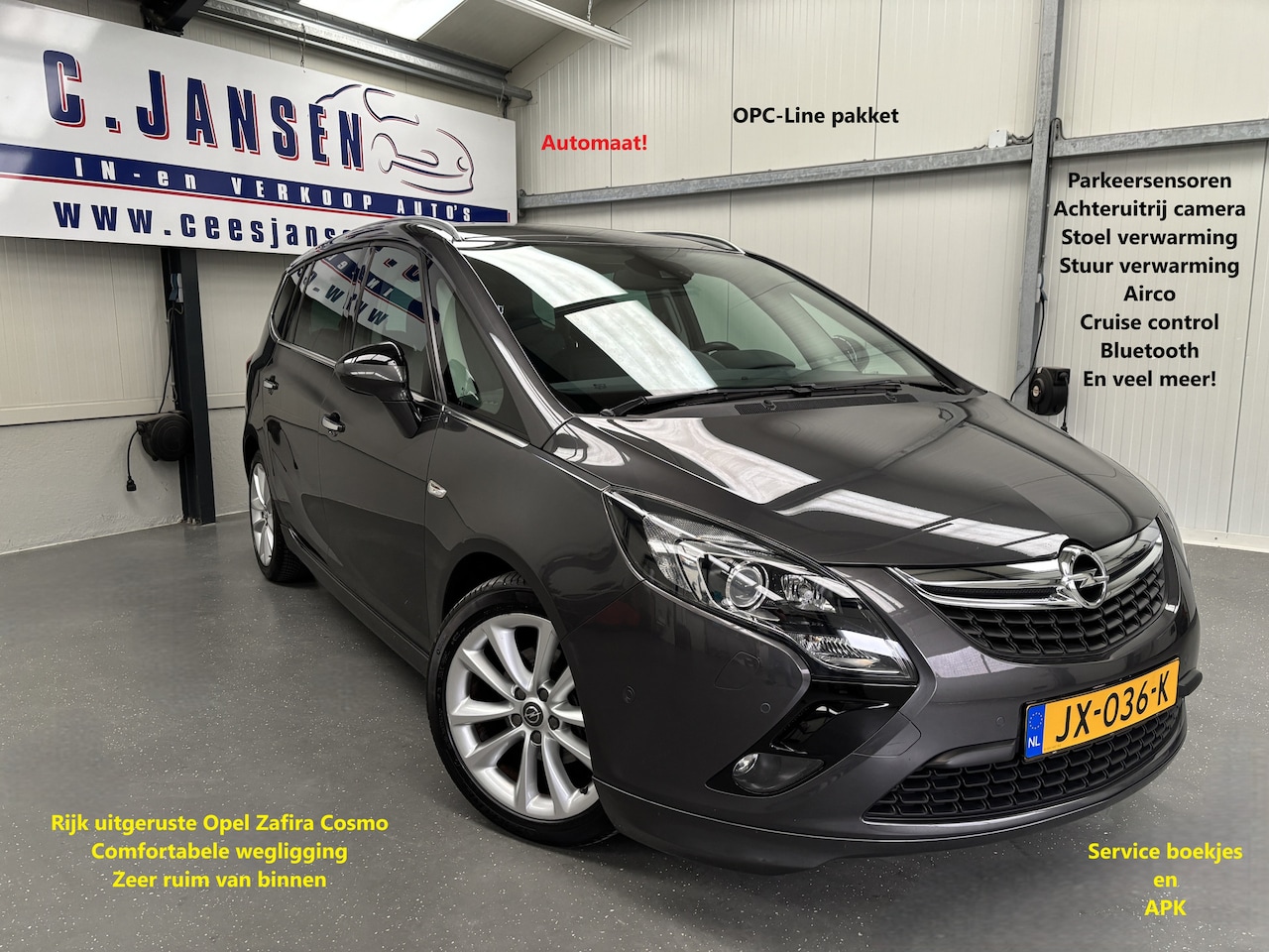 Opel Zafira Tourer - 1.4 Cosmo 7p. OPC line pakket - Automaat! | Electronic climate controle | Parkeersensor vo - AutoWereld.nl