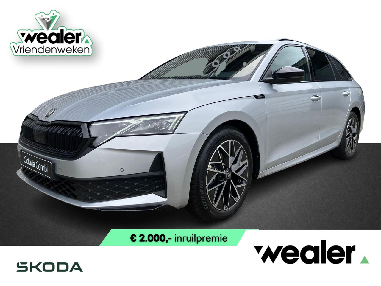 Skoda Octavia Combi - Sportline Tour 1.5 TSI 150 PK DSG | Automaat | Trekhaak | Navigatie & Winter pakket | € 2. - AutoWereld.nl