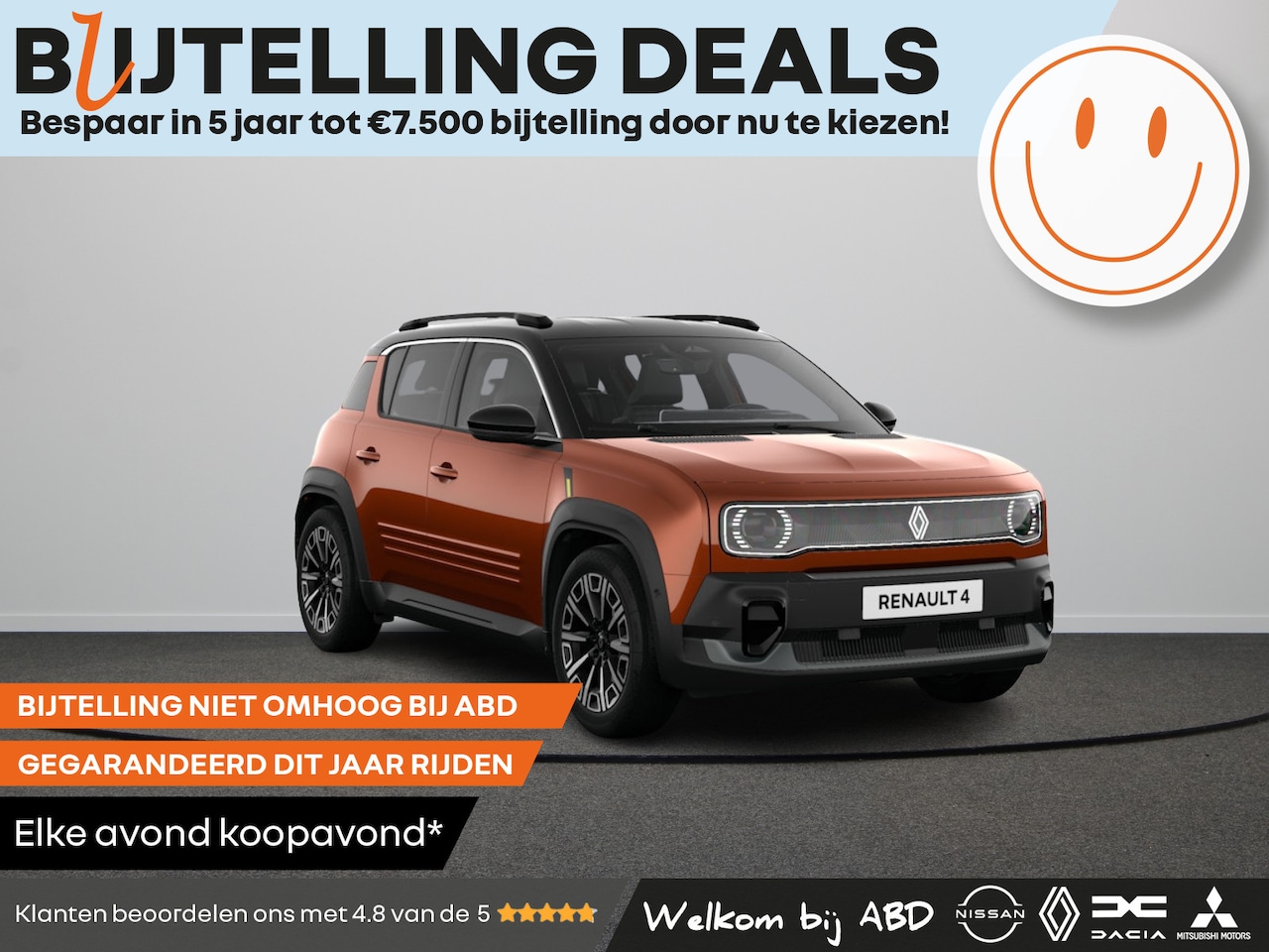 Renault 4 - Iconic Comfort range | Achteruitrijcamera | Elektrisch verwarmbare voorstoelen | Elektroni - AutoWereld.nl