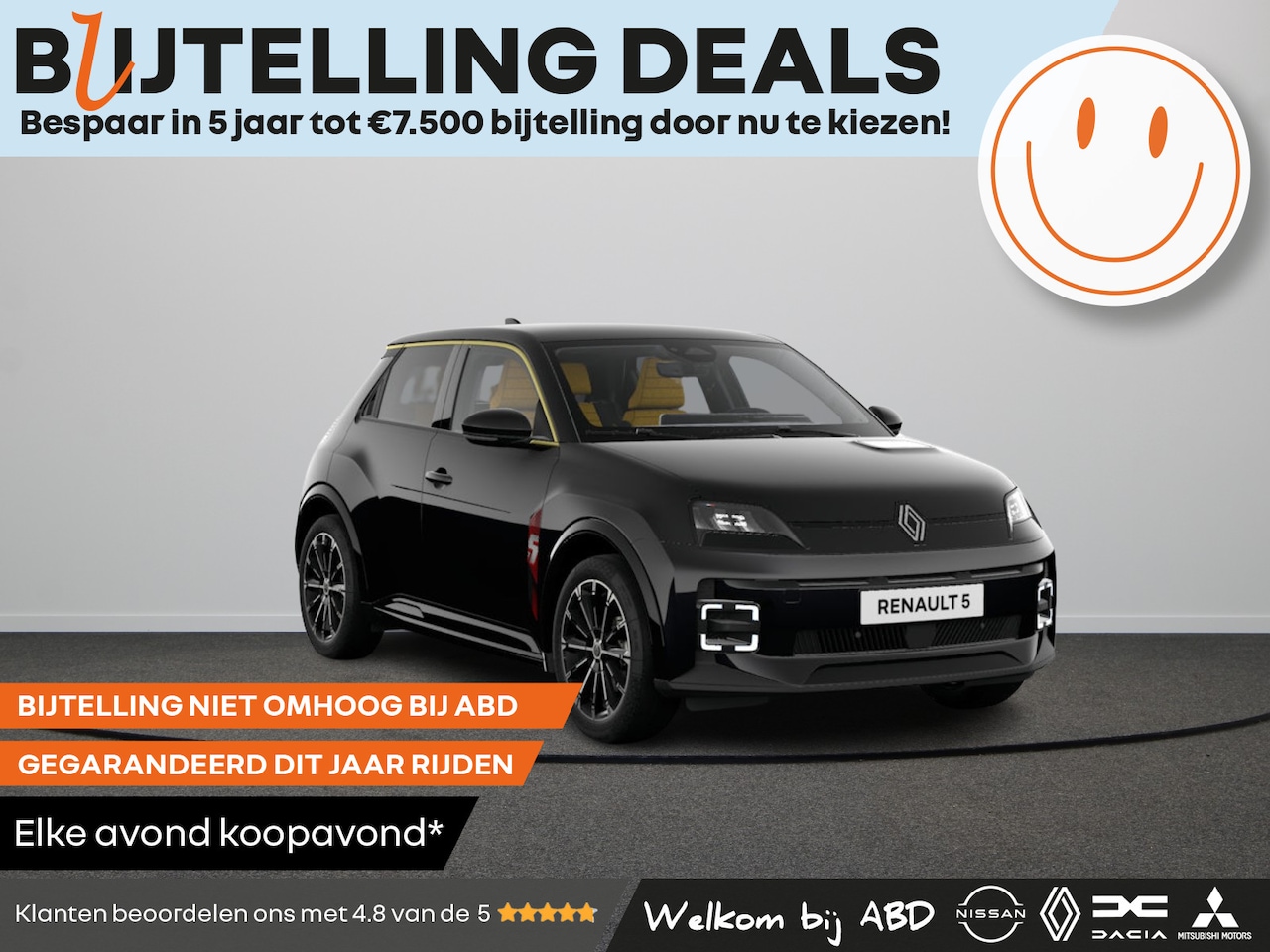 Renault 5 - Iconic cinq Comfort range | Achteruitrijcamera | Elektrisch verwarmbare voorstoelen | ISOF - AutoWereld.nl