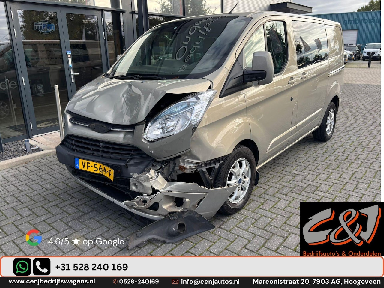 Ford Transit Custom - 270 2.2 TDCI L1H1 Limited DC stoelverwarming dubbele schuifdeur lederen bekleding - AutoWereld.nl