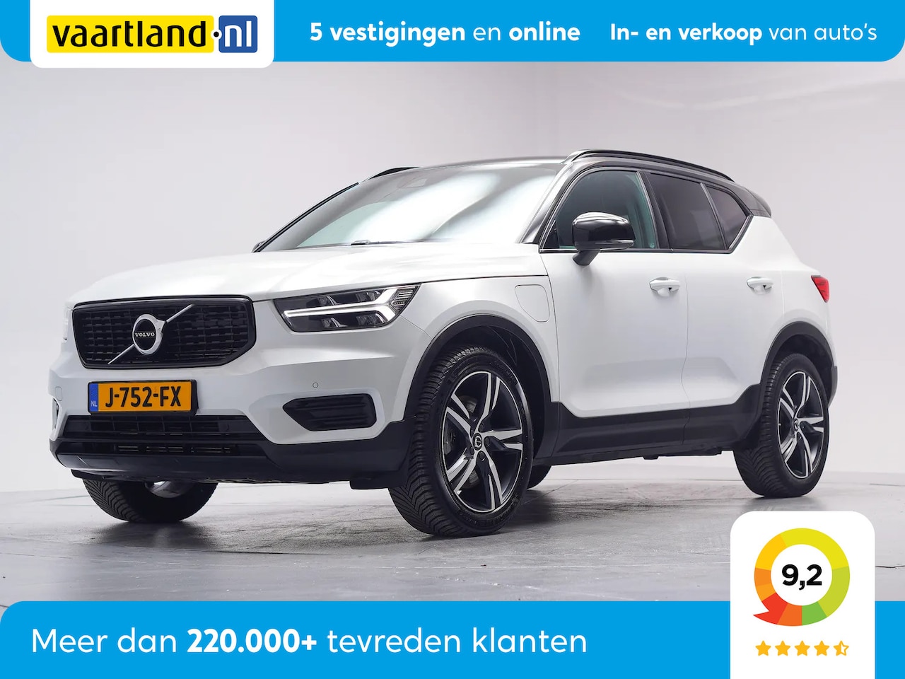 Volvo XC40 - T5 Recharge 262pk R-Design Aut. [ Leder/Alcantara Stoelverwarming Trekhaak ] - AutoWereld.nl