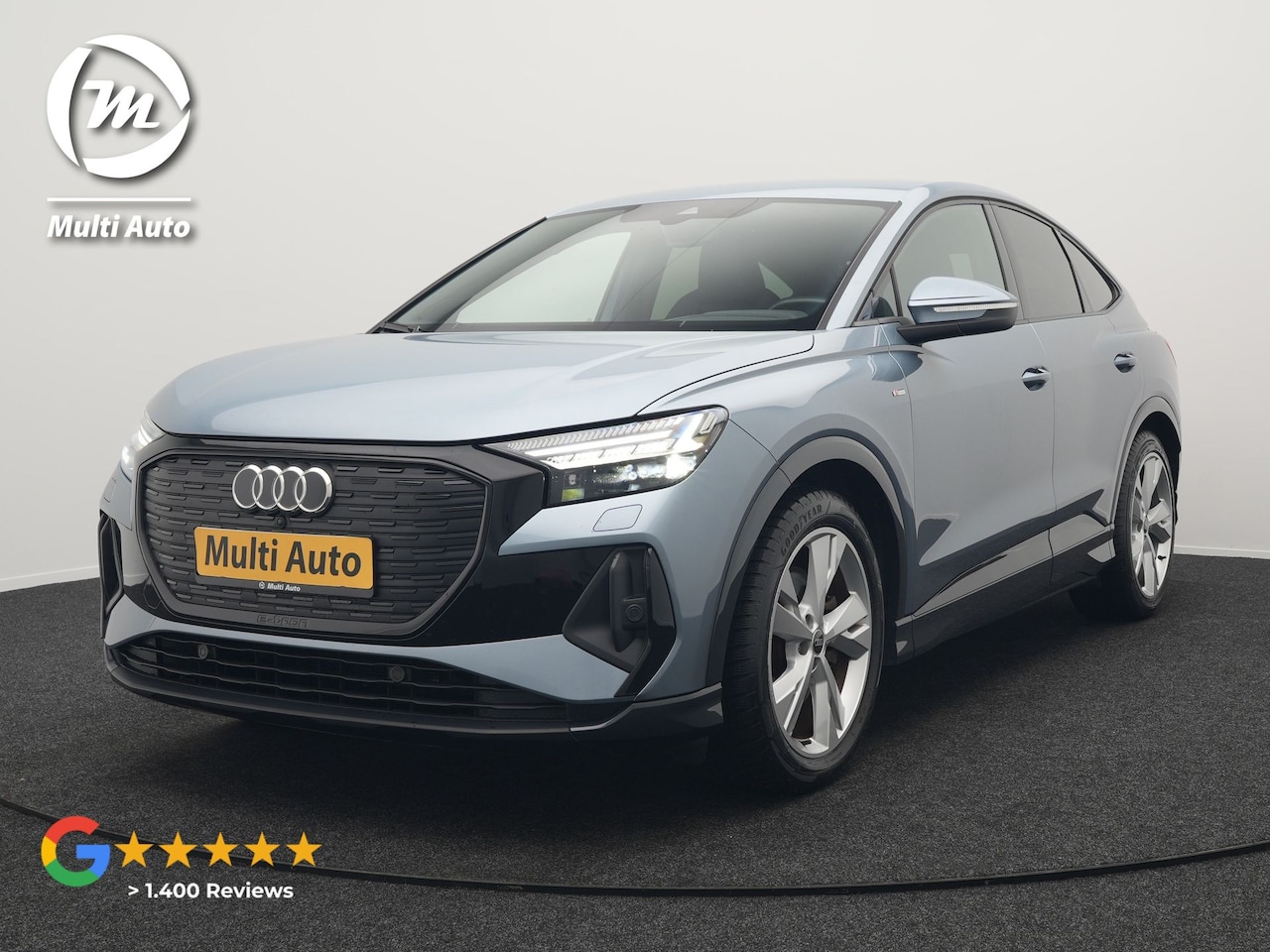 Audi Q4 Sportback e-tron - 40 S Line 77 kWh 204pk | Adaptive Cruise | Valcona Lederen Sportstoelen Verwarmd | 20"L.M - AutoWereld.nl