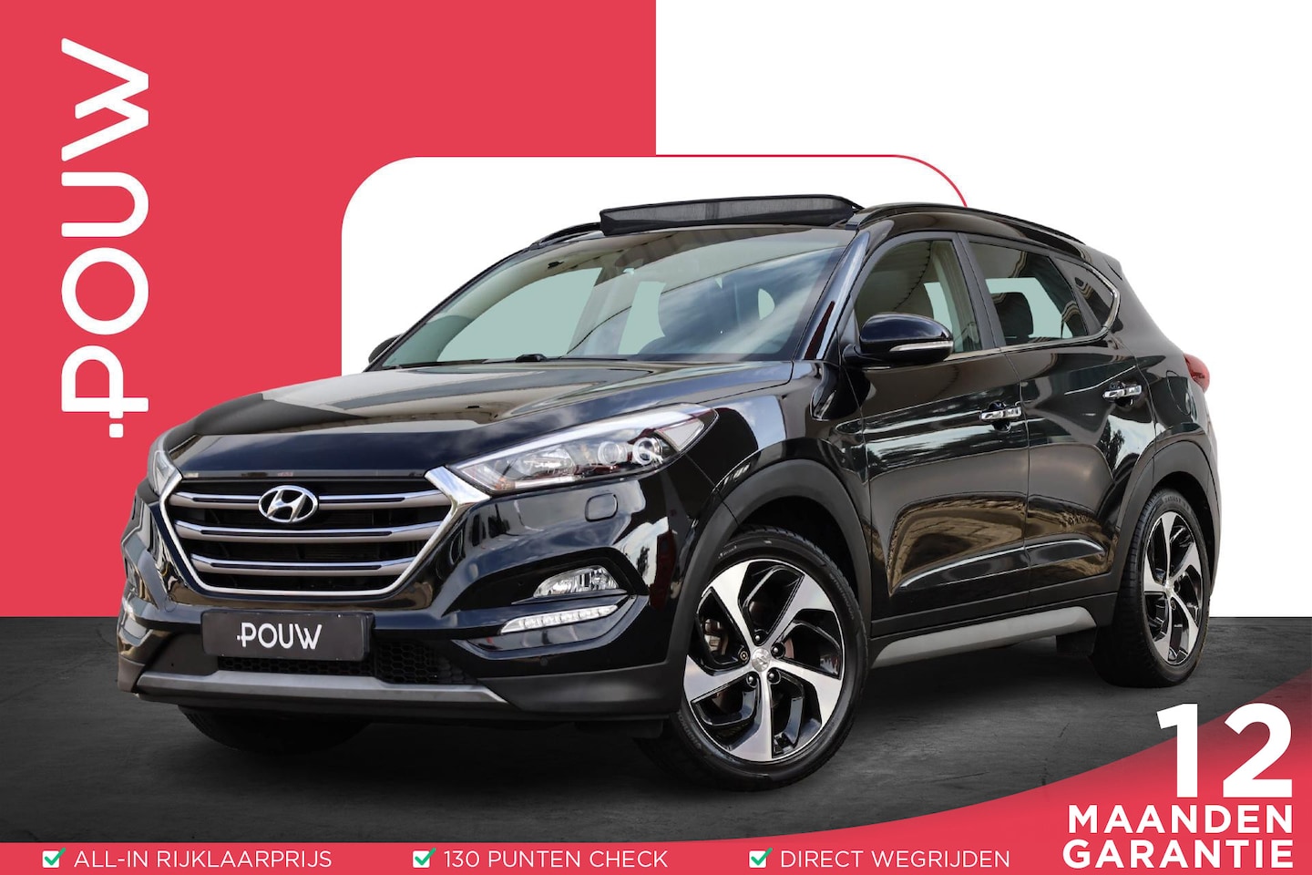 Hyundai Tucson - 1.6 T-GDi 177pk Premium | Panoramadak | Stoel Koeling + Verwarming | Camera | Trekhaak | - AutoWereld.nl