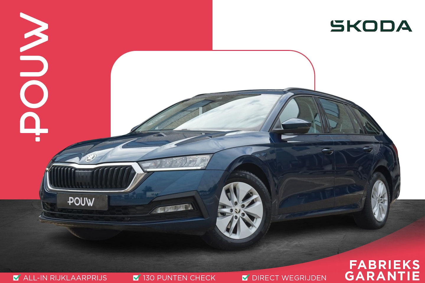 Skoda Octavia Combi - 1.0 TSI 110pk Ambition | Trekhaak | Apple CarPlay/ Android Auto | Navigatie - AutoWereld.nl