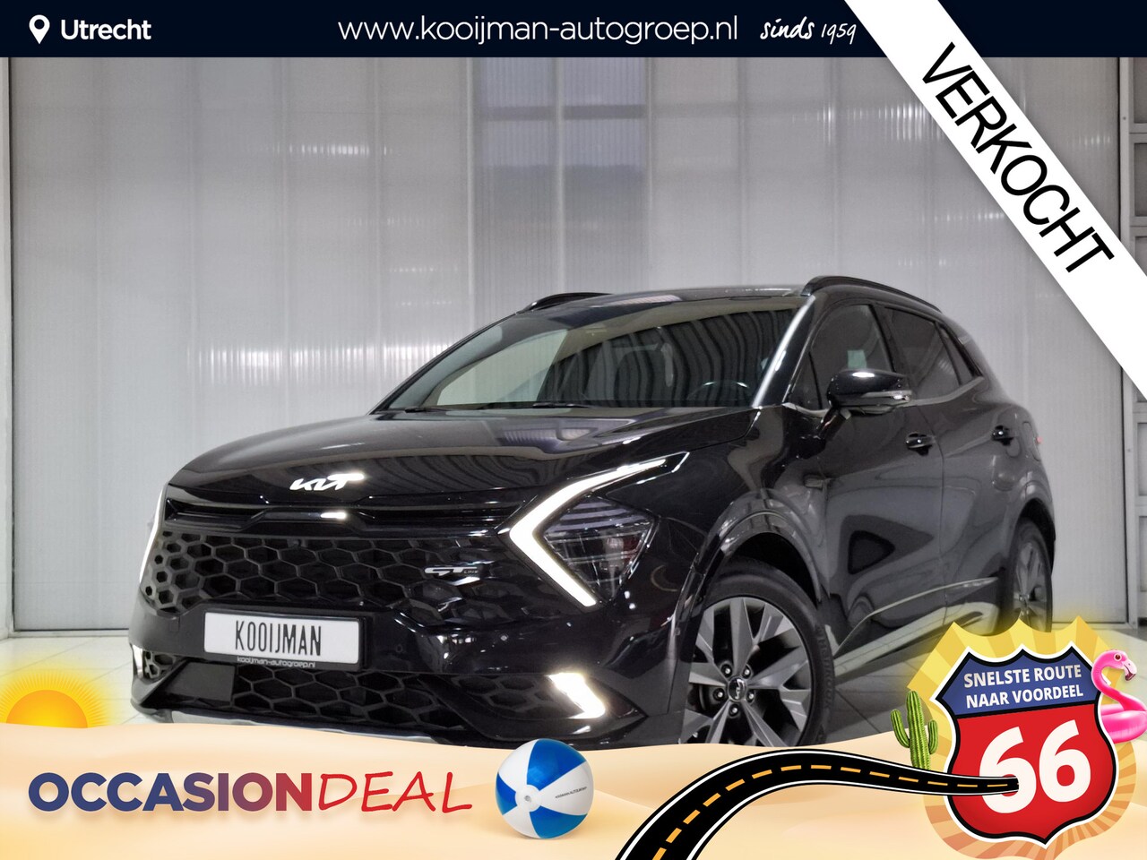 Kia Sportage - 1.6 T-GDi Hybrid GT-PlusLine Apple Carplay/Android Auto, Navigatie, Camera - AutoWereld.nl