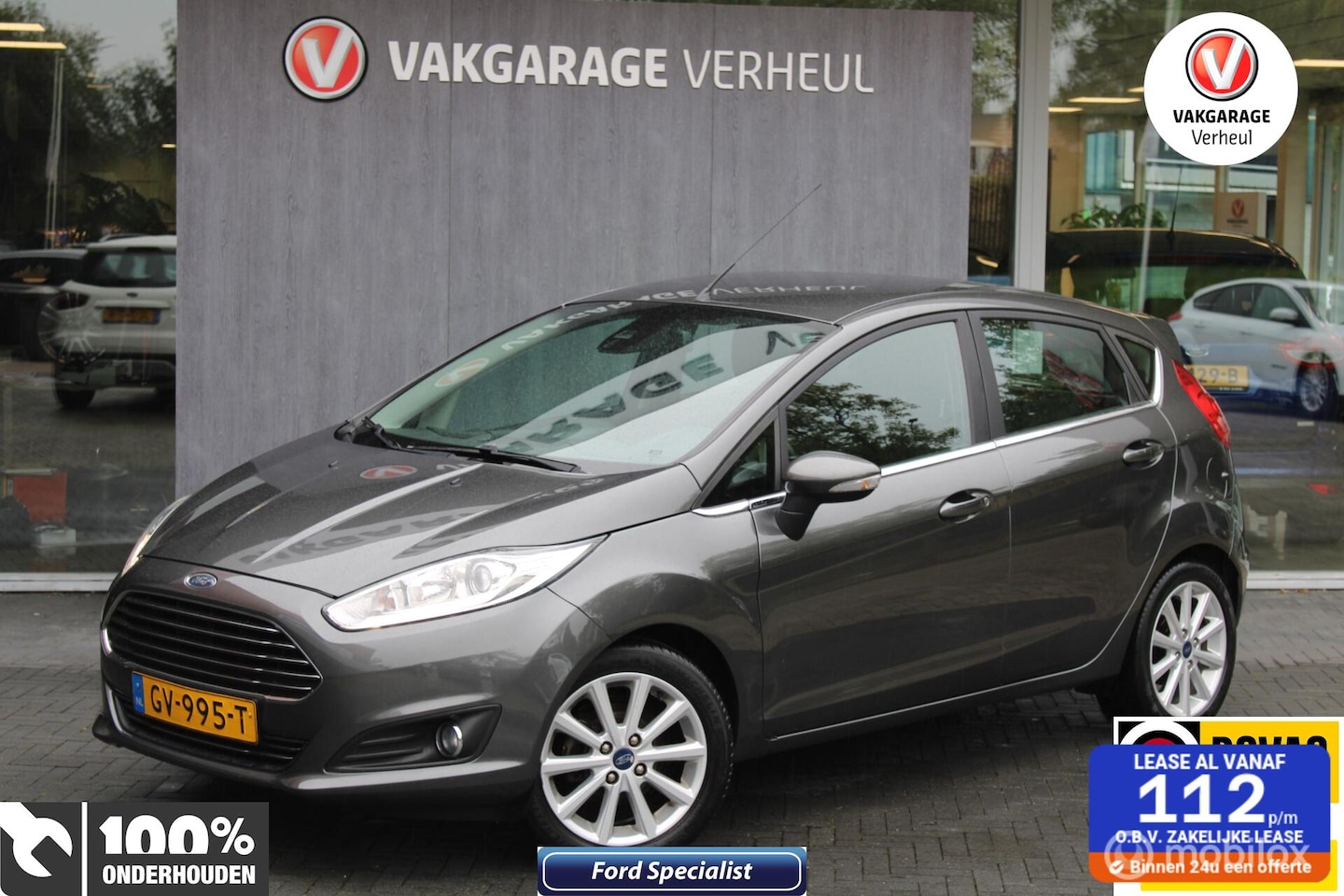 Ford Fiesta - 1.0 EcoB|Titanium|5Drs|Clima|Cruise|Nap|Boekjes - AutoWereld.nl