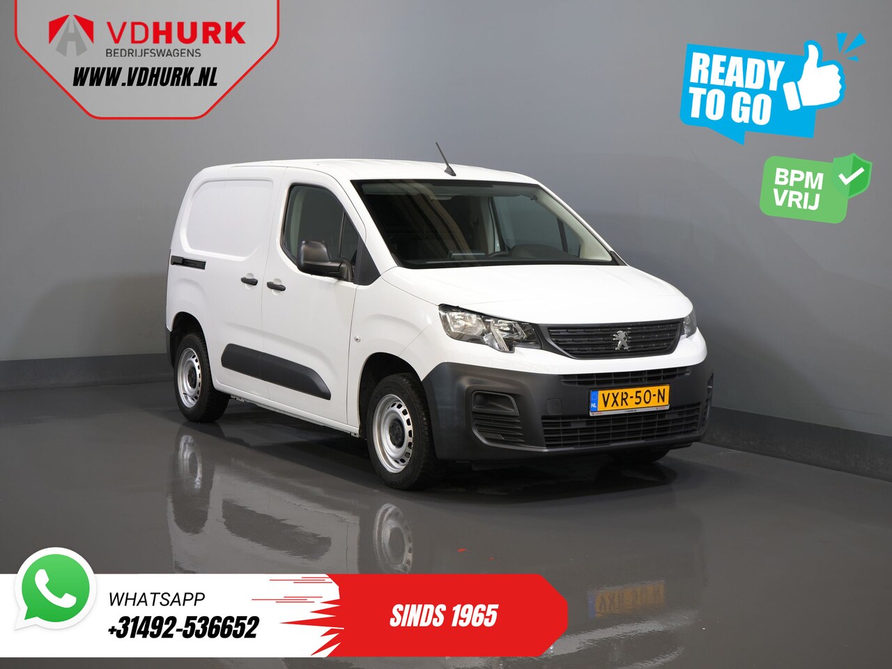 Peugeot Partner - 1.5 HDi 100 pk BPM VRIJ Ready2Go 3Pers./ Carplay/ Airco/ Cruise/ Camera/ PDC - AutoWereld.nl
