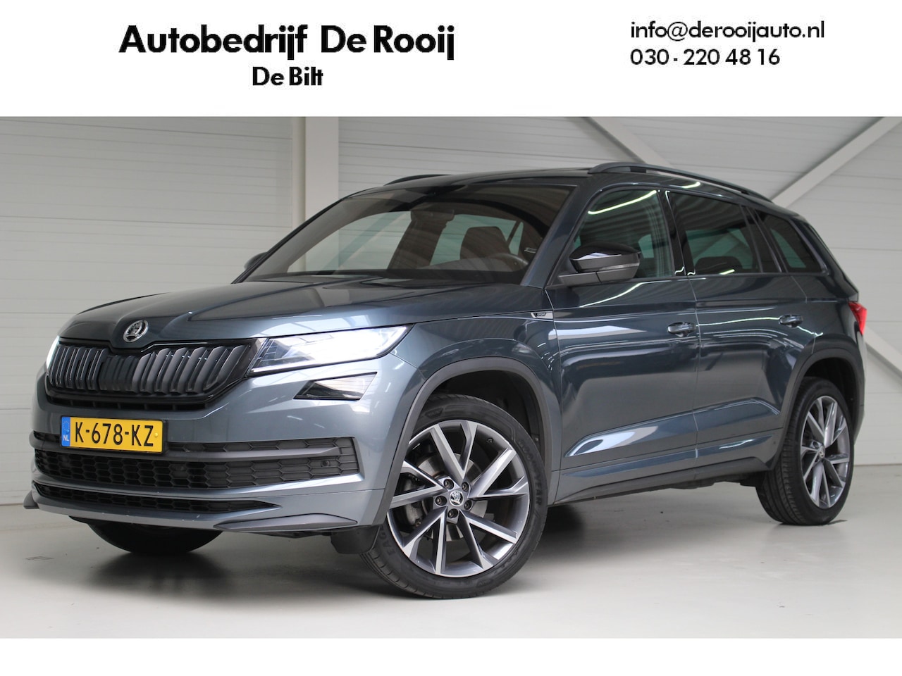 Skoda Kodiaq - 1.5 TSI Sportline Business Automaat Panoramadak | Trekhaak | Climate control | Lichtmetale - AutoWereld.nl