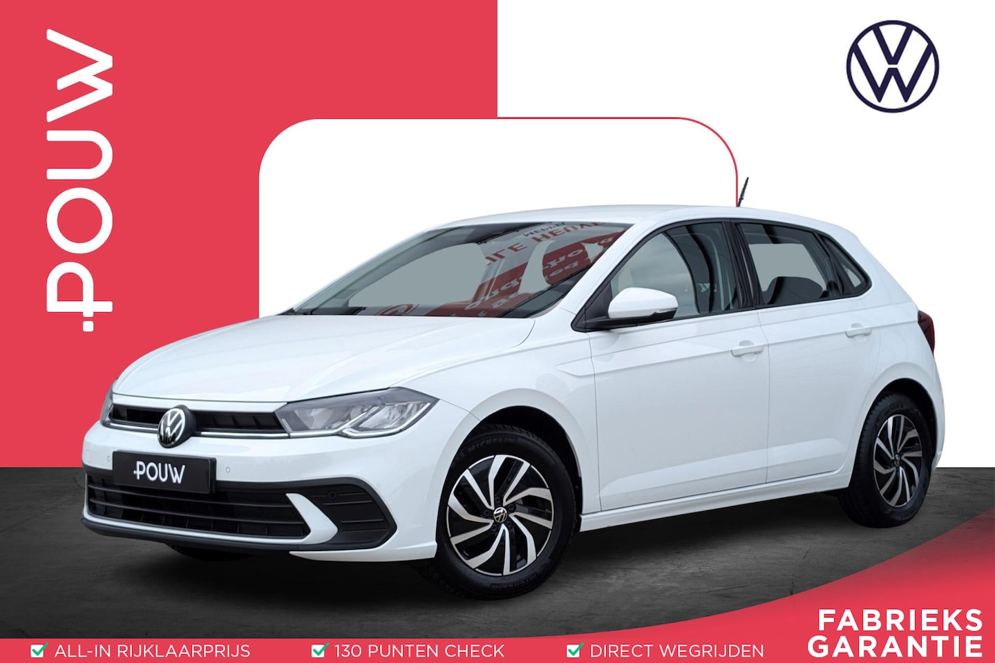 Volkswagen Polo - 1.0 TSI 95pk Life | PDC Voor & Achter | Adaptive Cruise | App Connect - AutoWereld.nl
