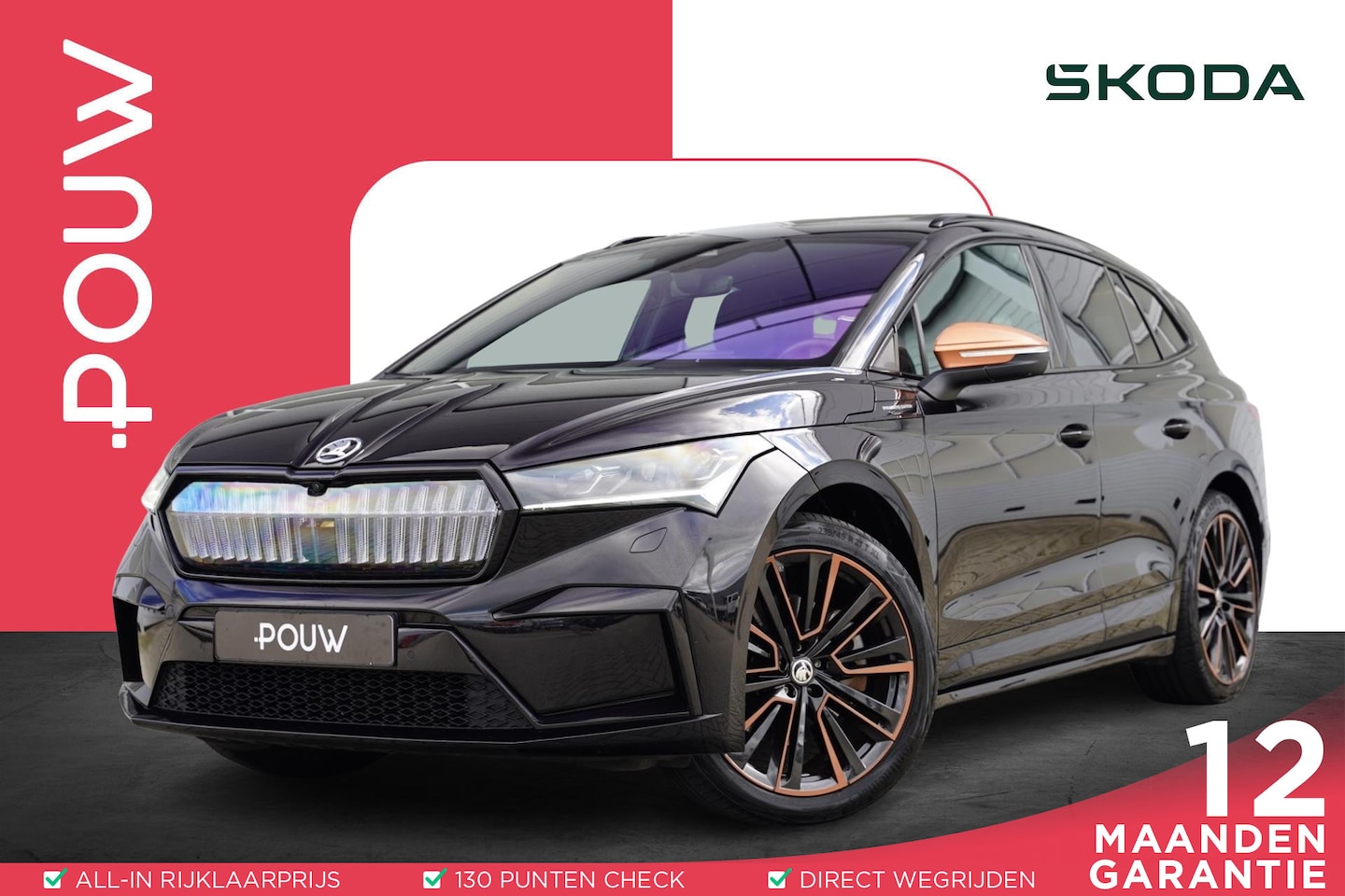 Skoda Enyaq iV - 80 204pk Founders Edition | SoH 91% | Panoramadak | 360 Camera | Stoelverwarming | Warmtep - AutoWereld.nl