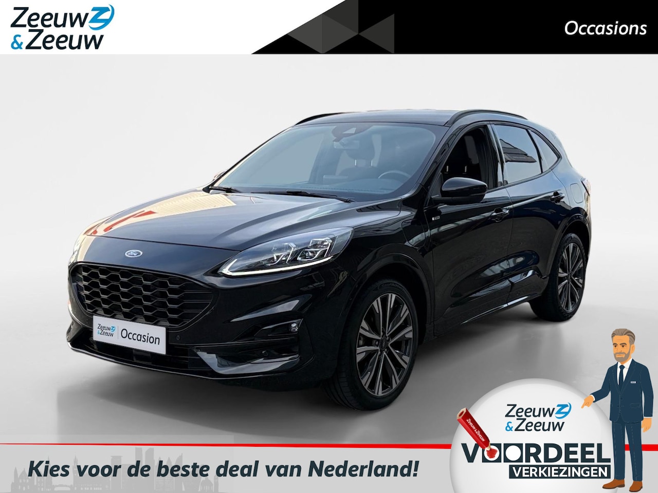 Ford Kuga - 2.5 PHEV ST-Line X | Navigatie | Stoel/Stuur/Voorruitverwarming | Apple Carplay / Android - AutoWereld.nl