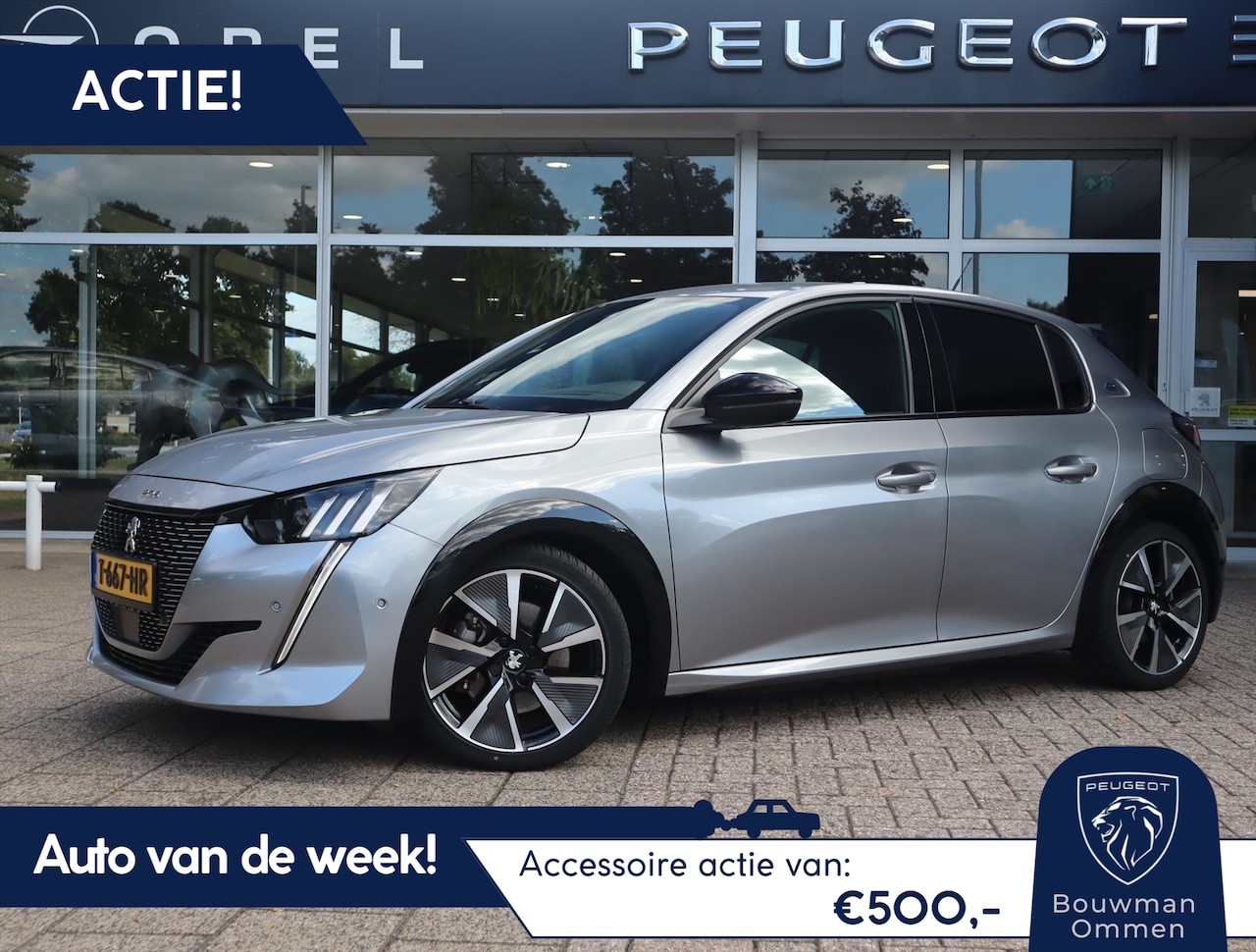 Peugeot e-208 - EV *Auto van de Week!* GT Pack 50kWh 136PK Automaat, Rijklaarprijs, Alcantara Stoelverwarm - AutoWereld.nl