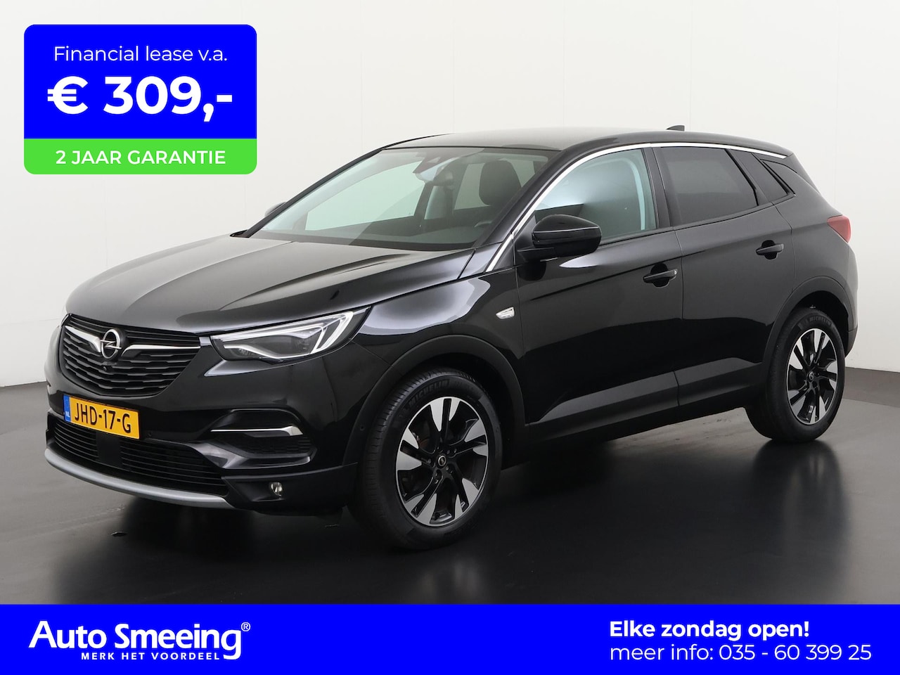 Opel Grandland X - 1.2 Turbo Ultimate Automaat | Panoramadak | Leder | Zondag Open! - AutoWereld.nl