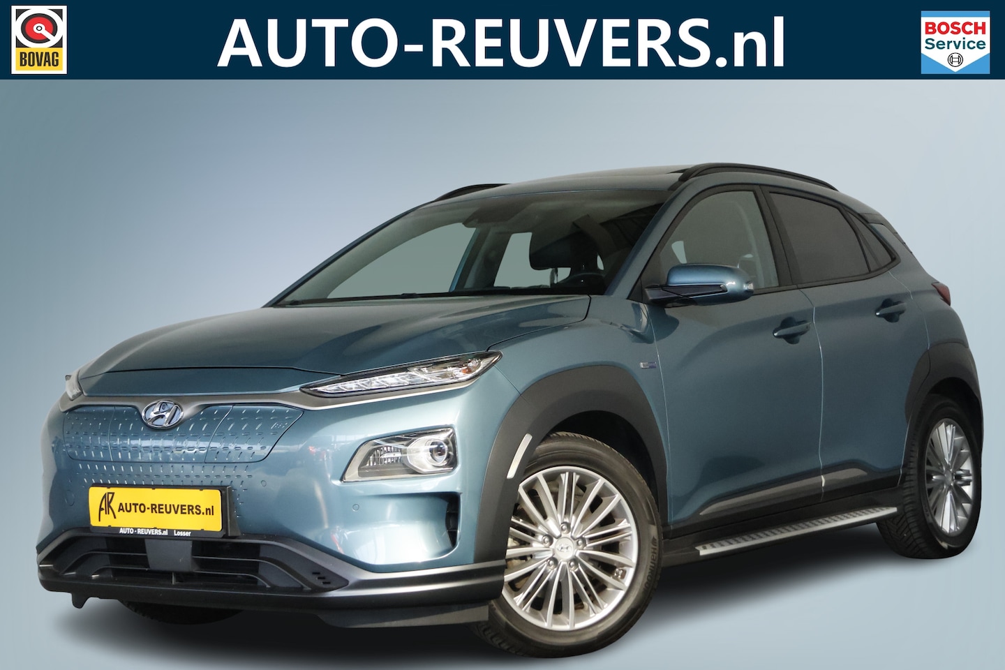 Hyundai Kona Electric - EV Premium 64 kWh / Opendak / LED / Leder / HUD - AutoWereld.nl