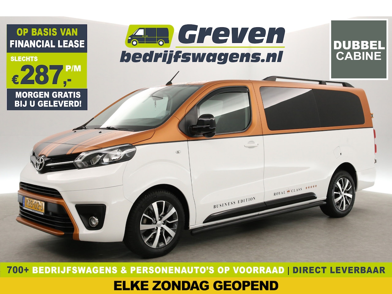 Toyota ProAce - 2.0 D-4D L3H1 Exclusive | DC | Airco | Cruise | Navi | Leer | Camera | Trekh. | Parkeersen - AutoWereld.nl