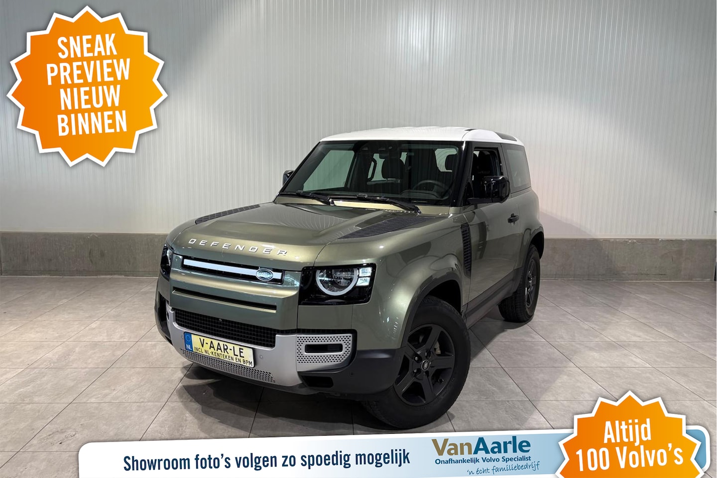 Land Rover Defender 90 - Aut. 3.0 GRIJS KENTEKEN EX.BTW 360cam Adapatieve CruiseControl 200pk - AutoWereld.nl