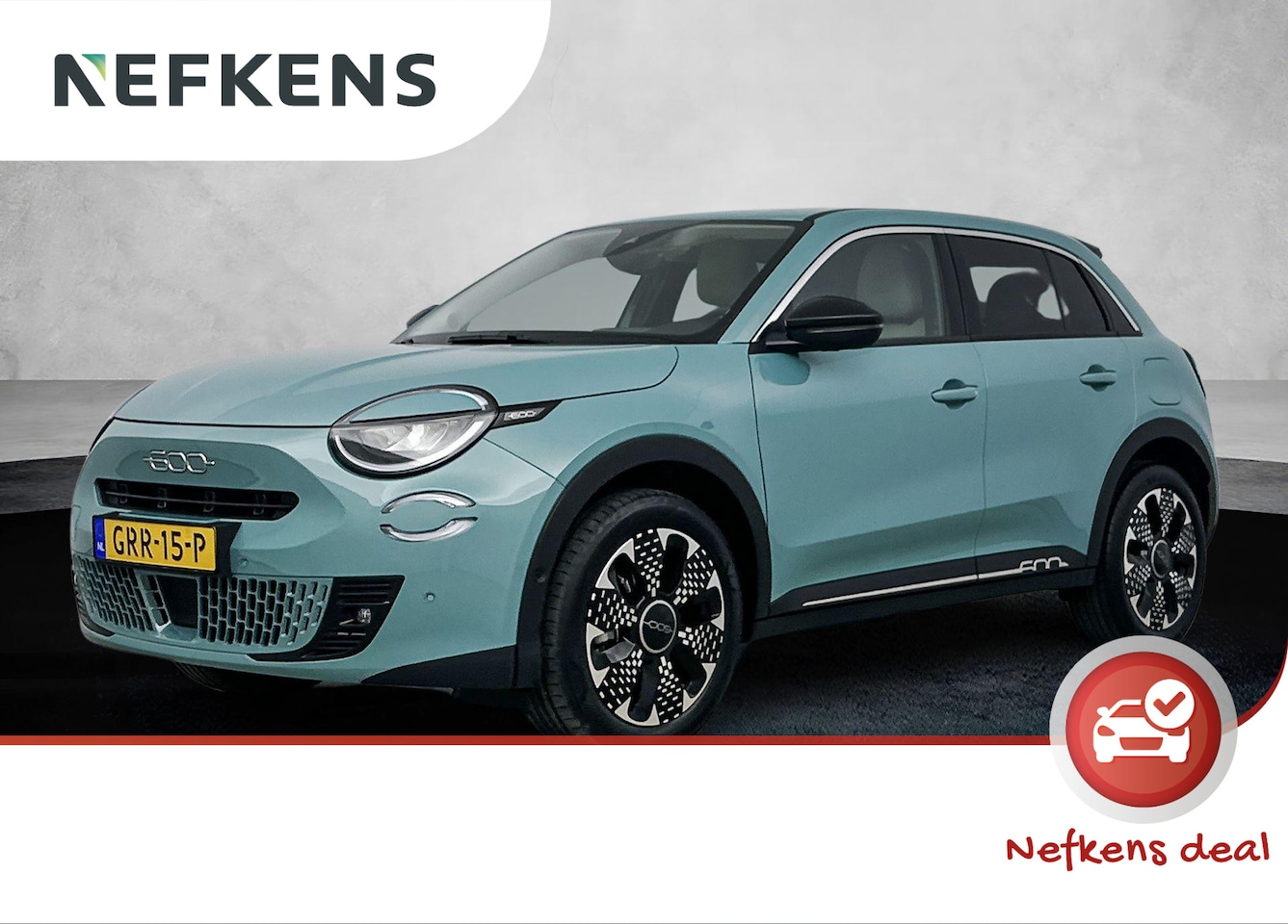 Fiat 600 - 1.2 100pk Hybrid La Prima | Navigatie | Camera | Lederen bekleding | Elektrisch verstelbar - AutoWereld.nl