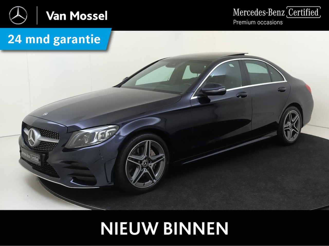 Mercedes-Benz C-klasse - 180 Business Solution AMG Facelift /Digitale cockpit /Panoramadak /Leder /18 Inch - AutoWereld.nl