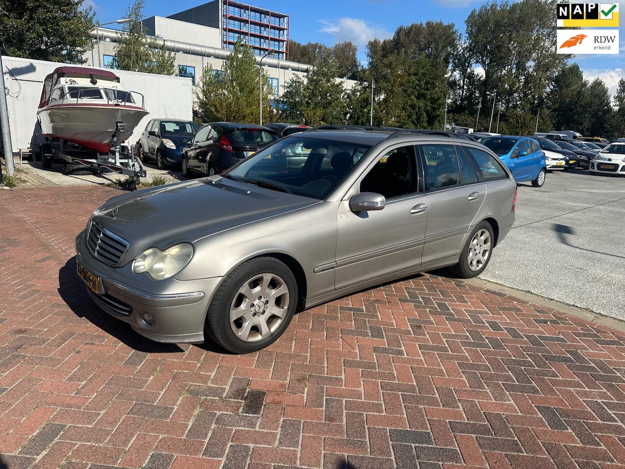 Mercedes-Benz C-klasse Combi - 180 K. Elegance Airco! Automaat! 230DKM NAP! 2005 - AutoWereld.nl