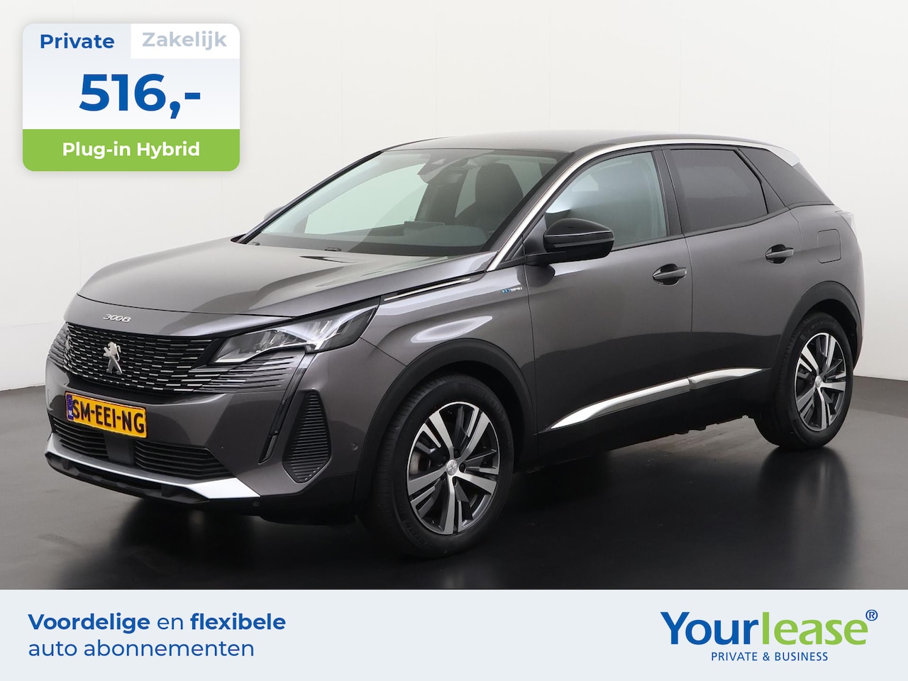 Peugeot 3008 - 1.6 HYbrid 225 Allure Pack | All-in 516,- Private Lease | Direct uit voorraad - AutoWereld.nl