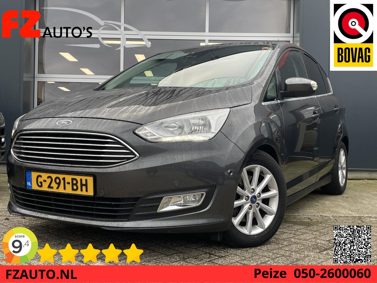 Ford C-Max - 1.5 Titanium Automaat - Navigatie - Stoelverwarming - Climate Control - Trekhaak - AutoWereld.nl
