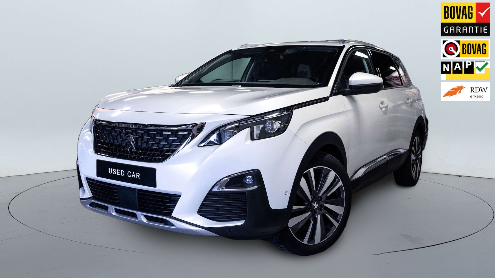 Peugeot 5008 - 1.2 PureTech Allure|NAP|360°|7pers.|Riem recentelijk verv.|Dealer onderhouden - AutoWereld.nl