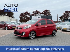 Kia Picanto - 1.2 CVVT Platinum Edition | Leer | 1e eigenaar | Climate control | 5 Deurs | Stoelverw