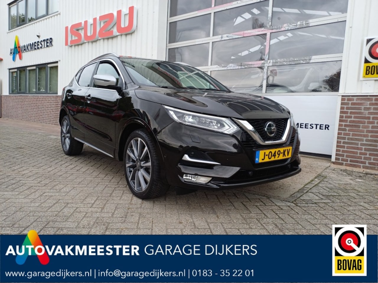 Nissan Qashqai - 1,3 DIG-T Tekna 360 Camera/PDC/LED/DAB/Keyless/Pano/Clima/Cruise/AppConnect/Trekh afnb - AutoWereld.nl