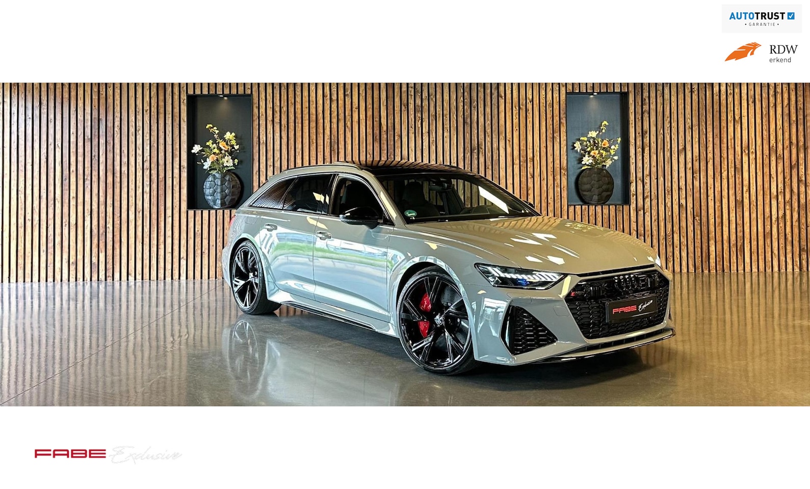Audi RS6 - 4.0 TFSI quattro Dynamic Plus Nightvision Head-up Pano Keramisch B&O 3D Soft Close - AutoWereld.nl