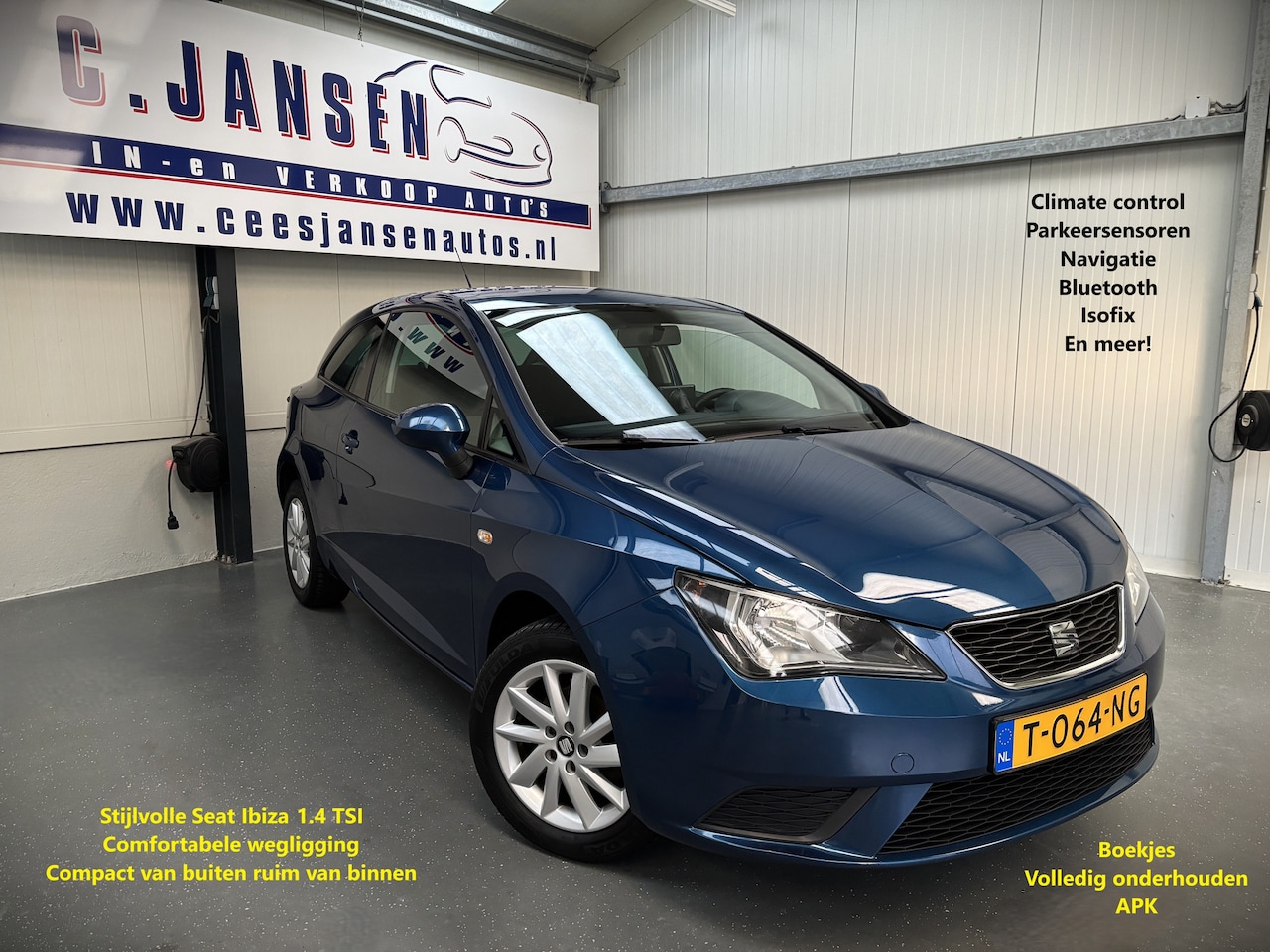 SEAT Ibiza - 1.4 TSI Style Leuke auto! | Airco (automatisch) | Isofix bevestiging voor kinderzitjes | N - AutoWereld.nl