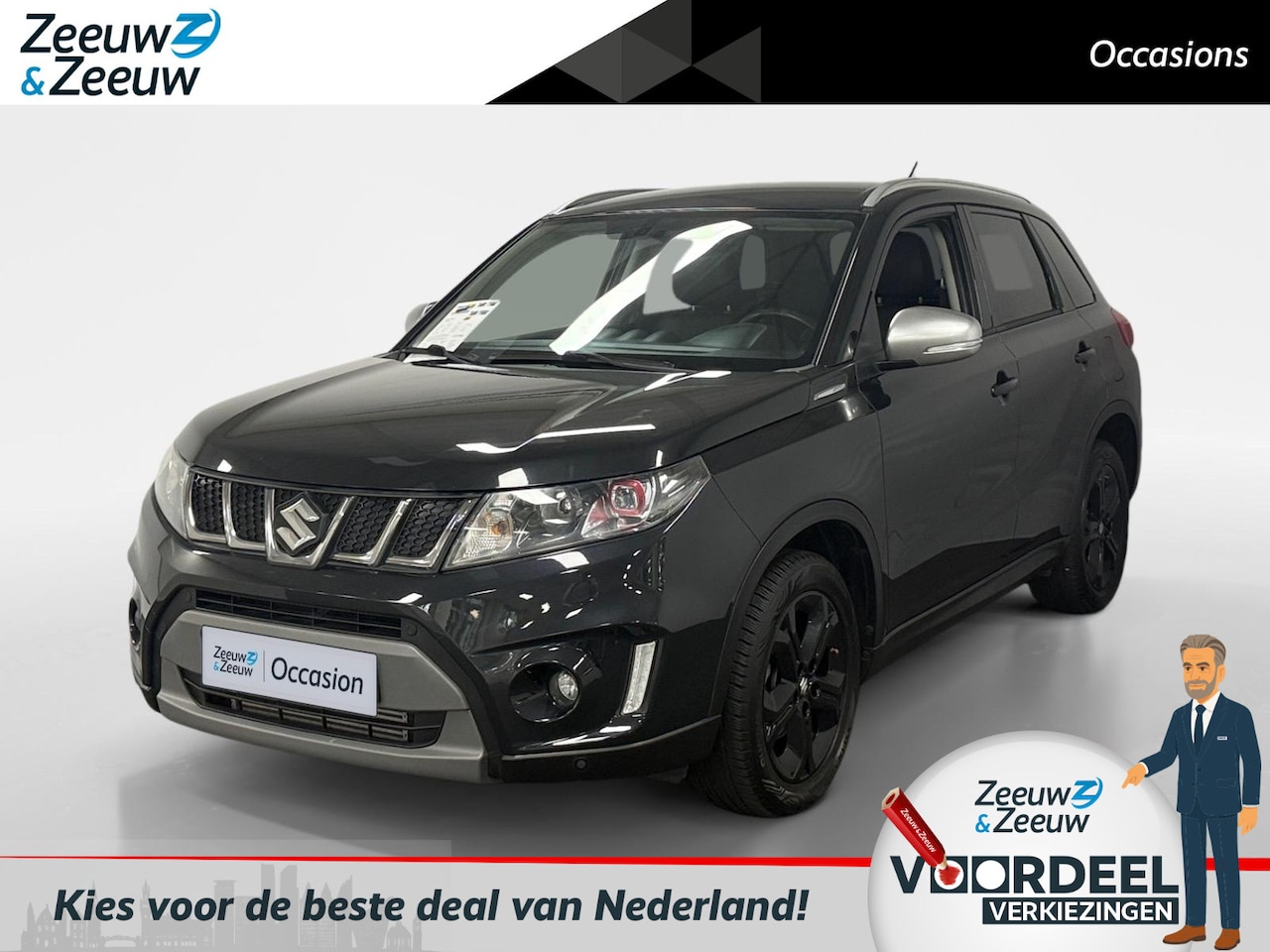 Suzuki Vitara - 1.4 S Allgrip AIRCO CRUISE CONTROL NAVIGATIE BLUETOOTH AFNEEMBARE TREKHAAK ACHTERRUIT RIJ - AutoWereld.nl