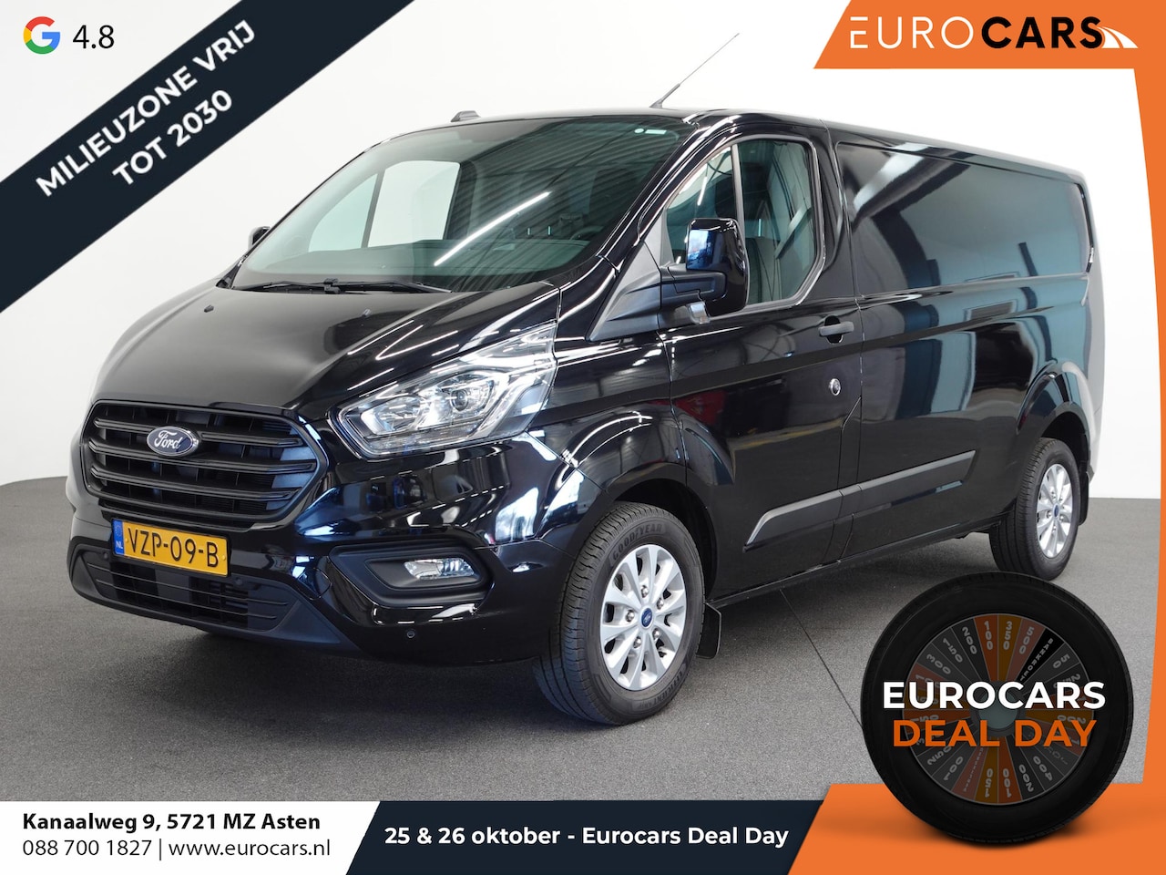Ford Transit Custom - 300 2.0 TDCI L2H1 Trend Automaat Airco Navi Cruisecontrol Camera Parkeersensoren Trekhaak - AutoWereld.nl