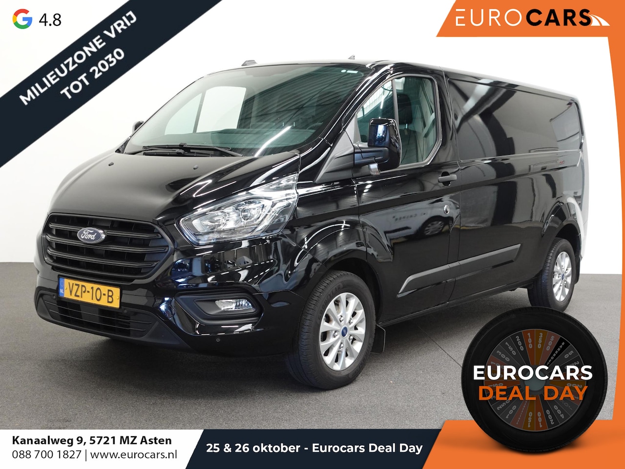Ford Transit Custom - 300 2.0 TDCI L2H1 Trend Automaat Airco Navi Cruisecontrol Camera Parkeersensoren Trekhaak - AutoWereld.nl