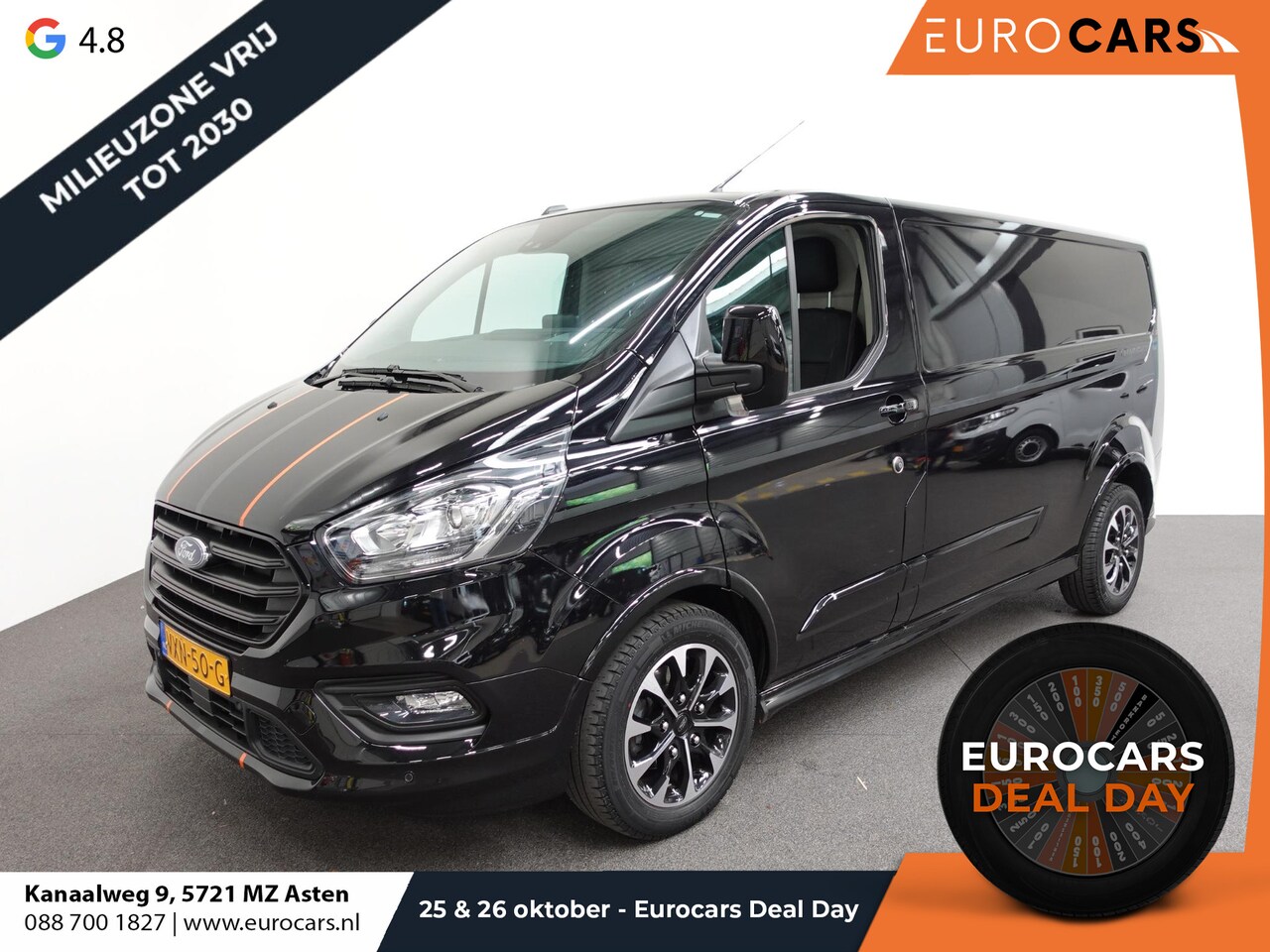 Ford Transit Custom - 320 2.0 TDCI L2H1 Sport Airco ACC Bluetooth Navi Trekhaak - AutoWereld.nl