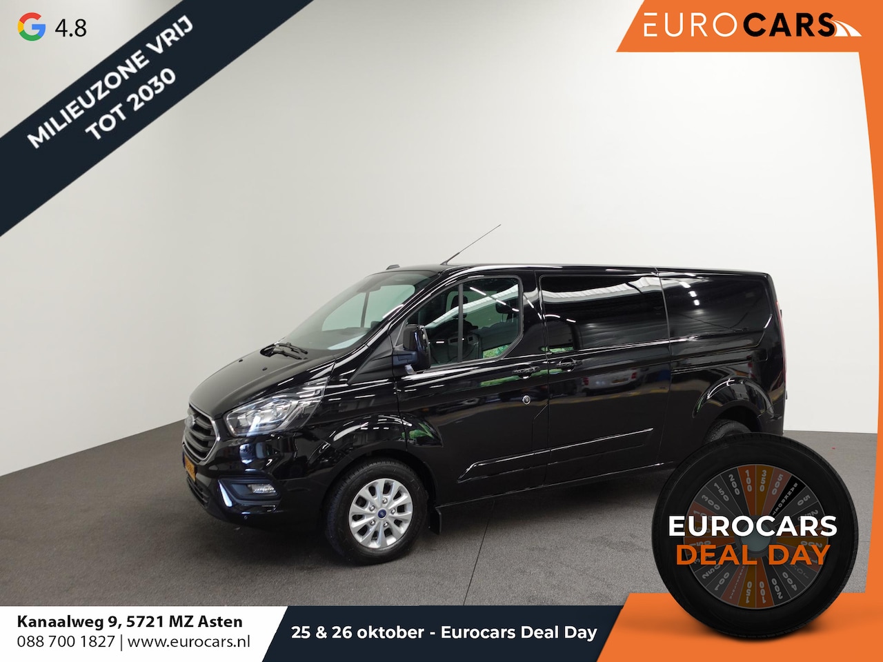 Ford Transit Custom - 300 2.0 TDCI L2H1 Limited Dubbele cabine Automaat Navi| Airco 2 Schuifdeuren Trekhaak PDC - AutoWereld.nl
