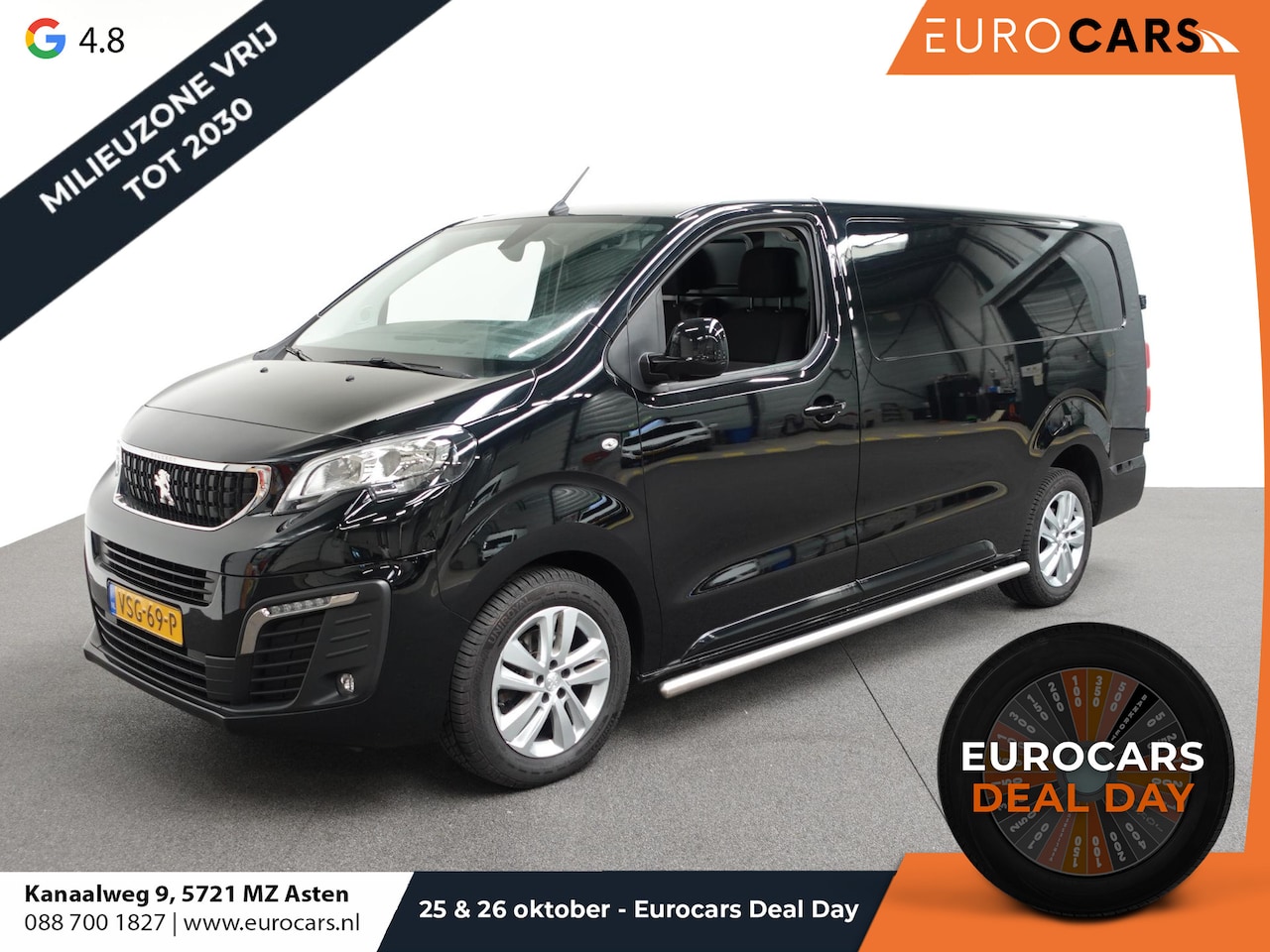 Peugeot Expert - 2.0 BlueHDI 180PK Long Premium Airco  App-Connect  LM Velgen Trekhaak Sidebars - AutoWereld.nl