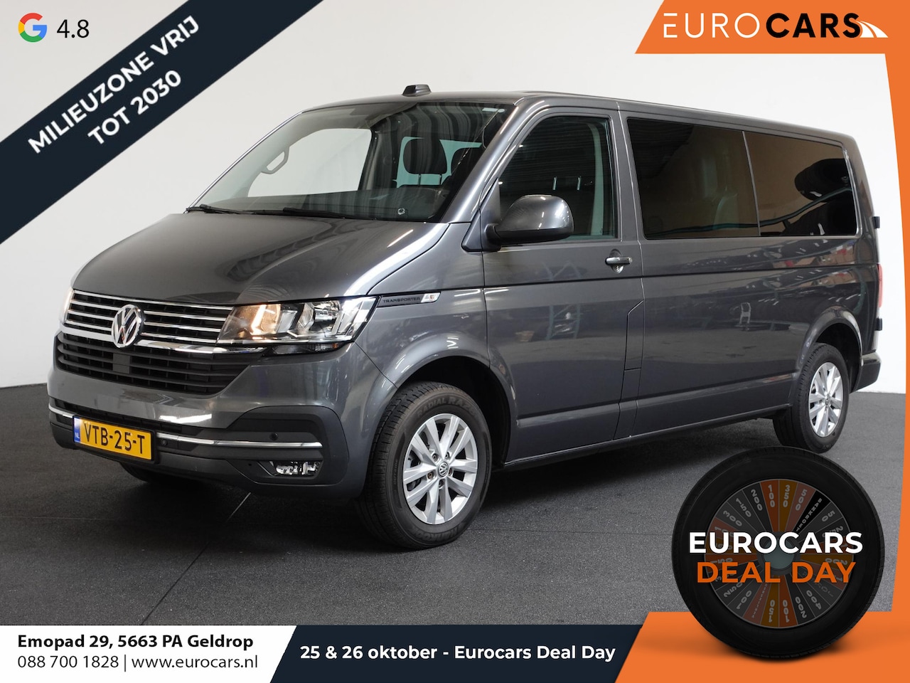Volkswagen Transporter - 2.0 TDI L2H1 28 Dubbele Cabine Highline Automaat Airco Cruise Control adaptief Parkeersens - AutoWereld.nl
