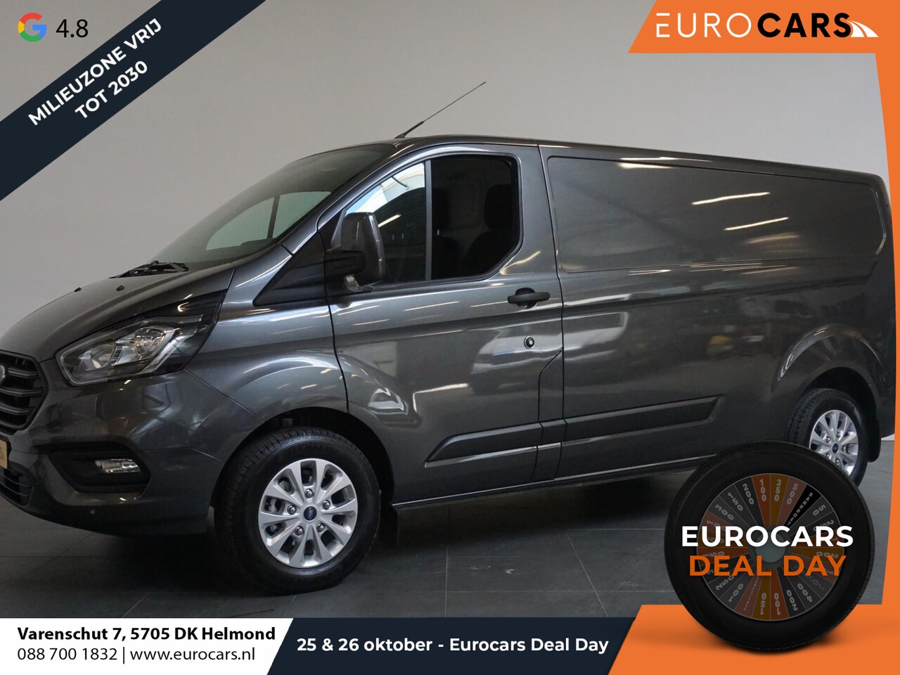 Ford Transit Custom - 300 2.0 TDCI L2H1 Trend Automaat Navigatie Camera Trekhaak Cruise control Apple Carplay/An - AutoWereld.nl